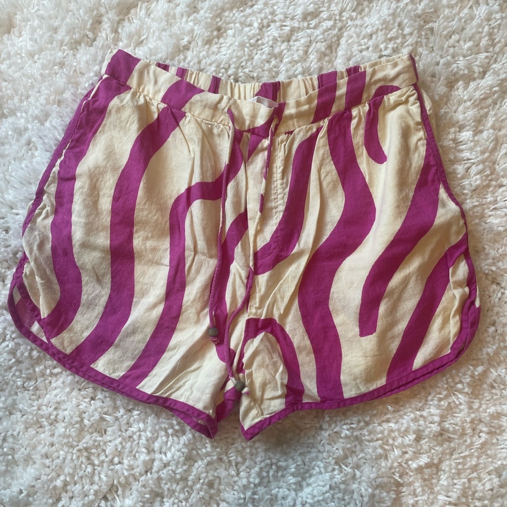 MANGO linen shorts